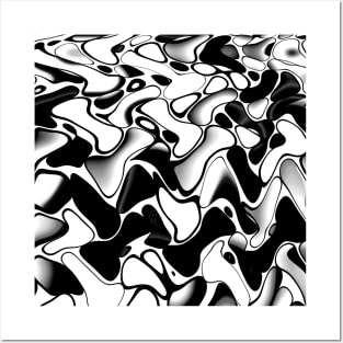 Black and white abstract Posters and Art